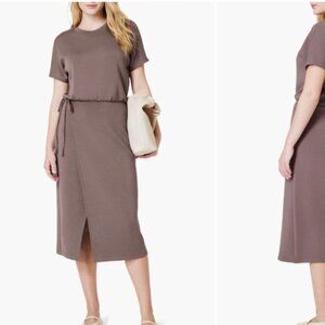 SPANX AirEssentials® Midi Wrap Dress | Smoke | Size M | NWT with minor flaws